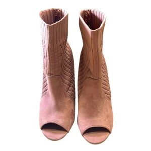 Rogue Peep-toe Knit Booties